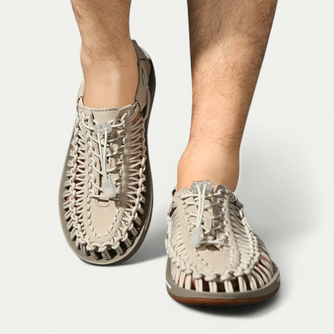 Men Orthopedic Air Tread Leather Summer Sandals