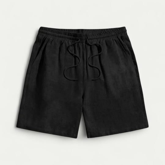 Linen Blend Drawstring Shorts for Summer Comfort