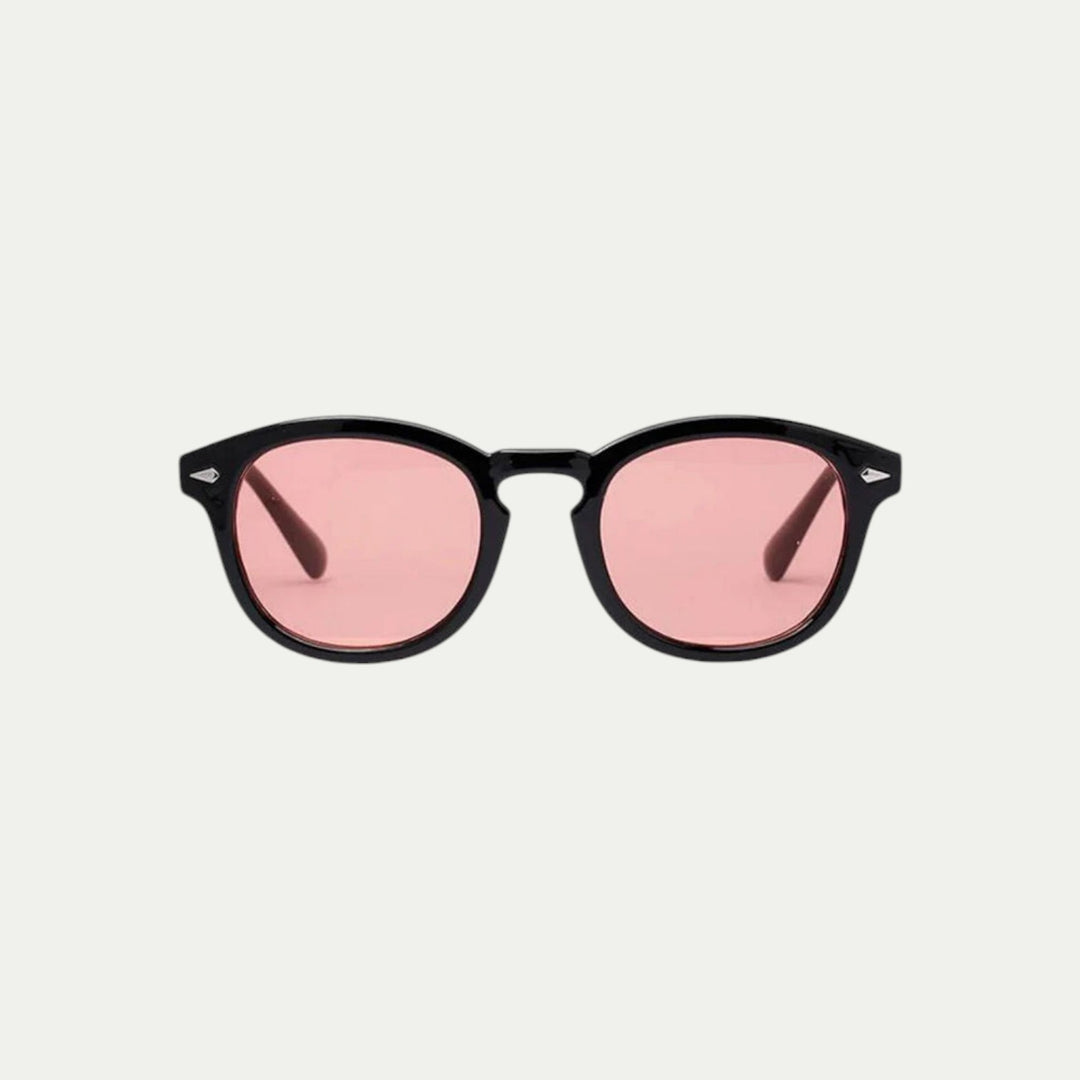 Randimo | Unisex Old Money Retro Tinted UV Sunglasses Black Frame