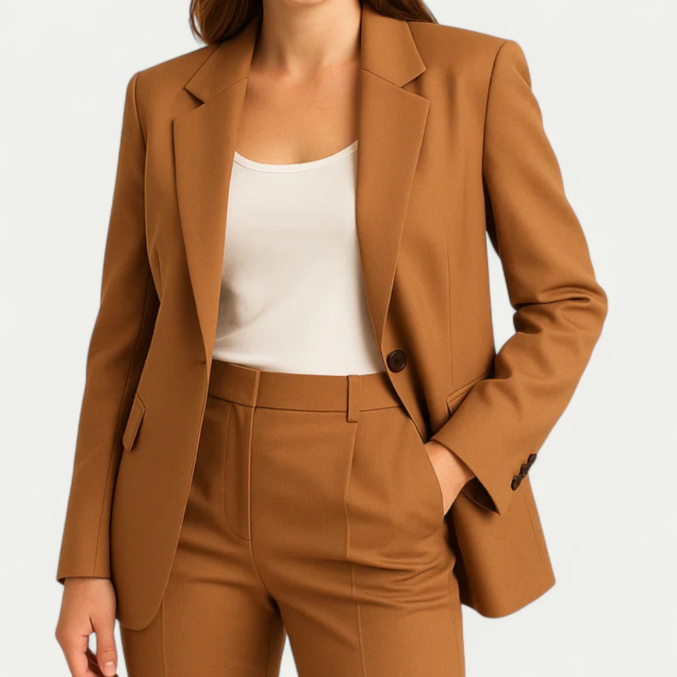 Tailored Single Breasted Blazer for Smart Office Wear