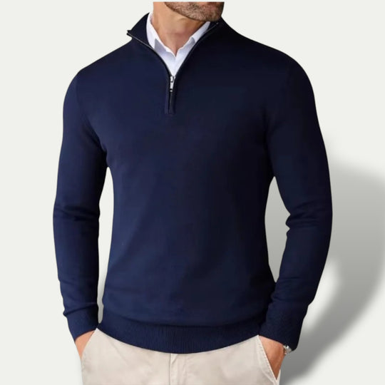 Randimo | Men's Luxury Business Premium  Cashmere Half Zip Sweater