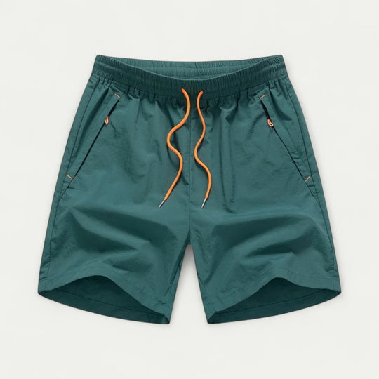 Lightweight Swim Shorts with Elastic Waist and Pockets