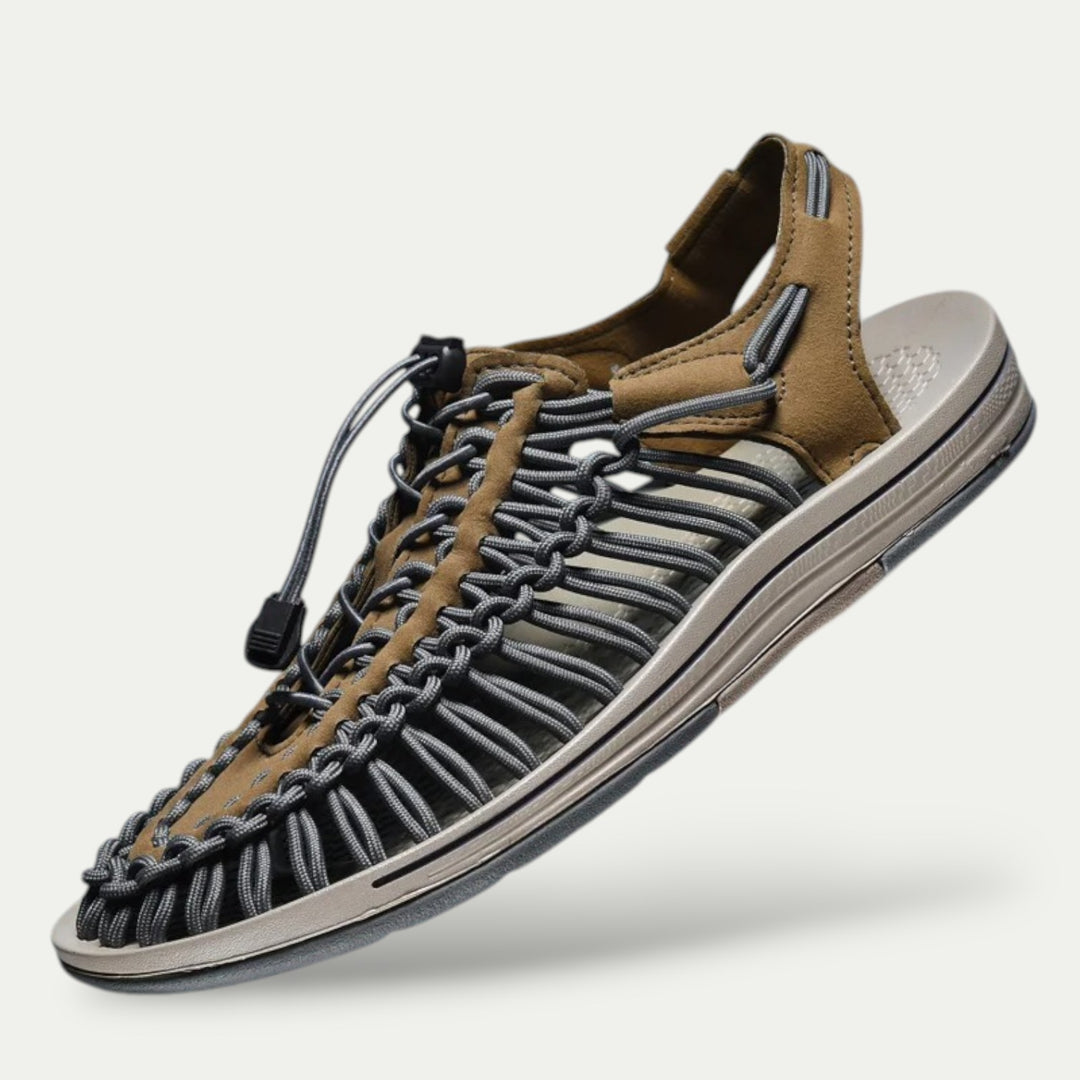 Men Orthopedic Air Tread Leather Summer Sandals