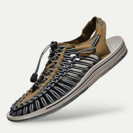 Men Orthopedic Air Tread Leather Summer Sandals