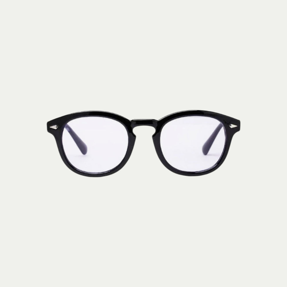 Randimo | Unisex Old Money Retro Tinted UV Sunglasses Black Frame