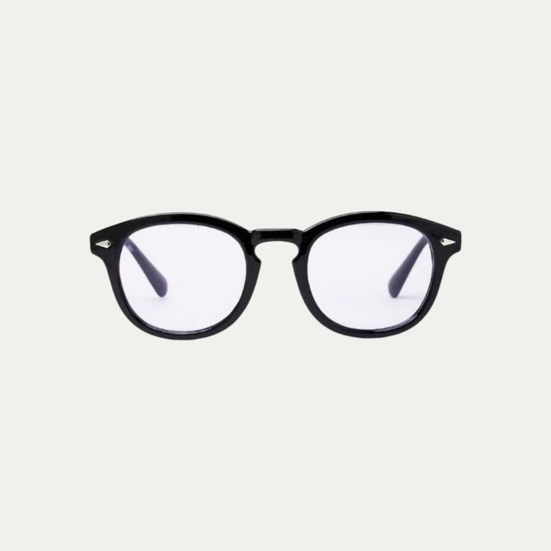 Randimo | Unisex Old Money Retro Tinted UV Sunglasses Black Frame