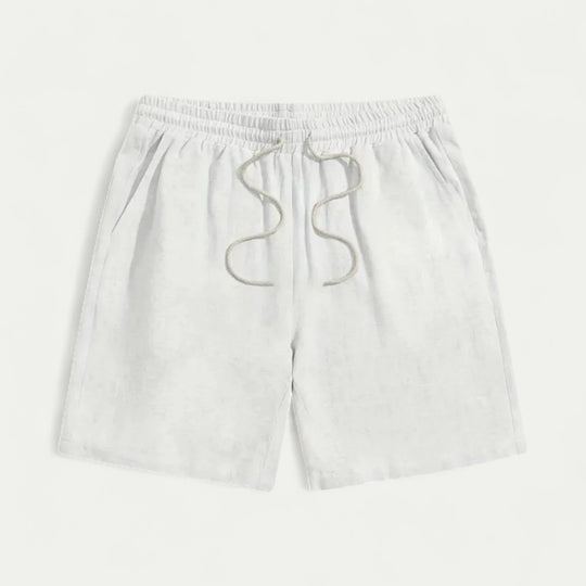 Linen Blend Drawstring Shorts for Summer Comfort