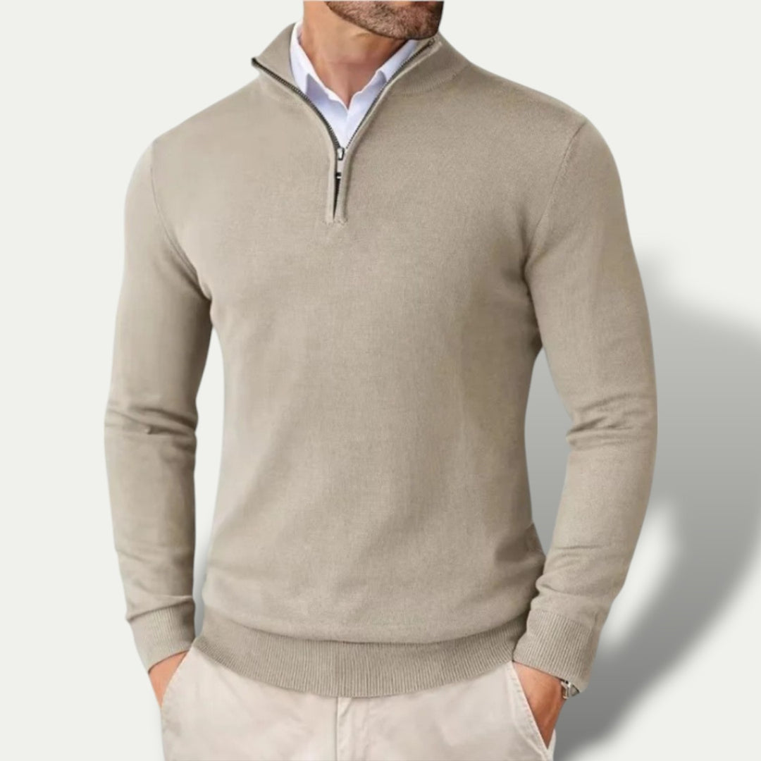 Randimo | Men's Luxury Business Premium  Cashmere Half Zip Sweater