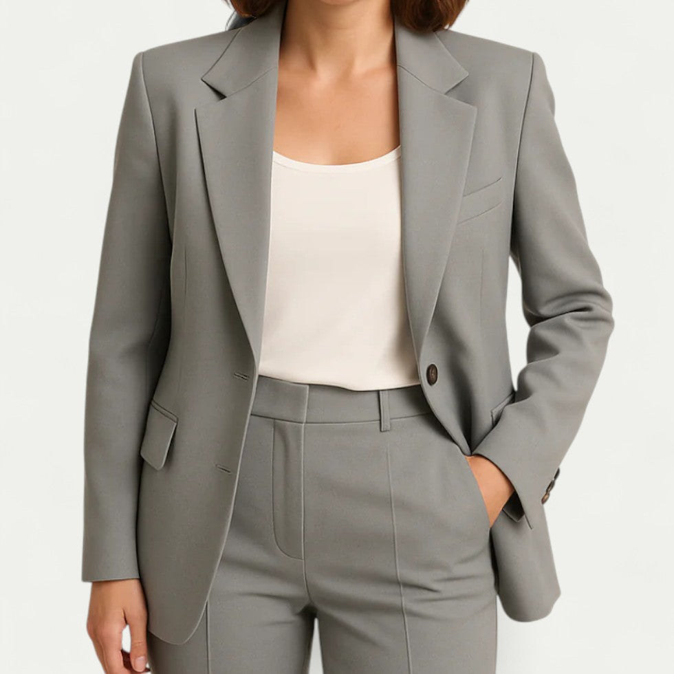 Tailored Single Breasted Blazer for Smart Office Wear