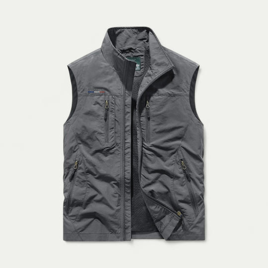 Lightweight Utility Gilet with Zip Pockets for Outdoor Wear