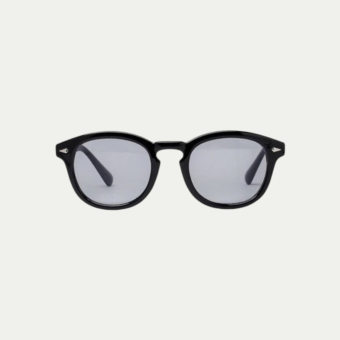 Randimo | Unisex Old Money Retro Tinted UV Sunglasses Black Frame