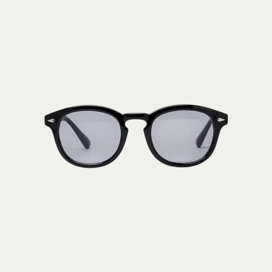 Randimo | Unisex Old Money Retro Tinted UV Sunglasses Black Frame