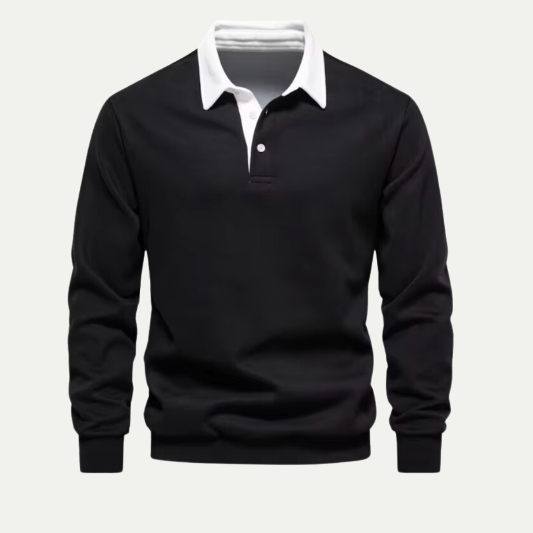 Randimo | Luxe Polo Neck Sweatshirt for Men – Premium Softness & Stylish Comfort