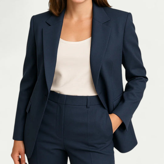 Tailored Single Breasted Blazer for Smart Office Wear