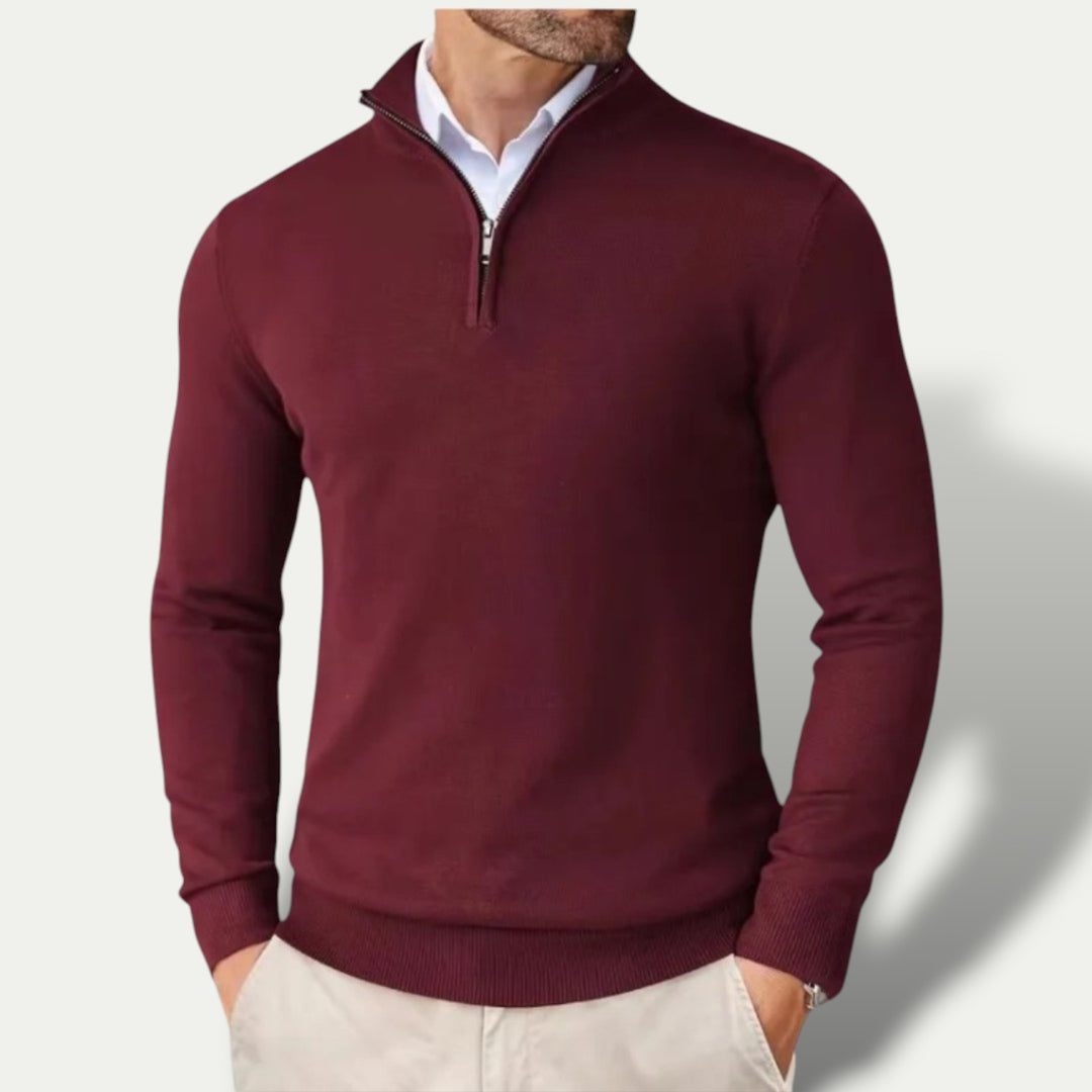 Randimo | Men's Luxury Business Premium  Cashmere Half Zip Sweater