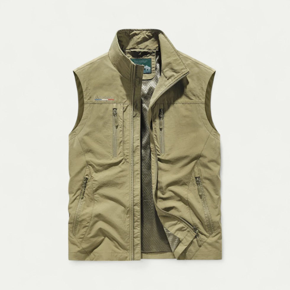 Lightweight Utility Gilet with Zip Pockets for Outdoor Wear