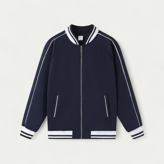 Randimo | Men Old Money Baseball Jacket Loose Fit Cotton Bomber