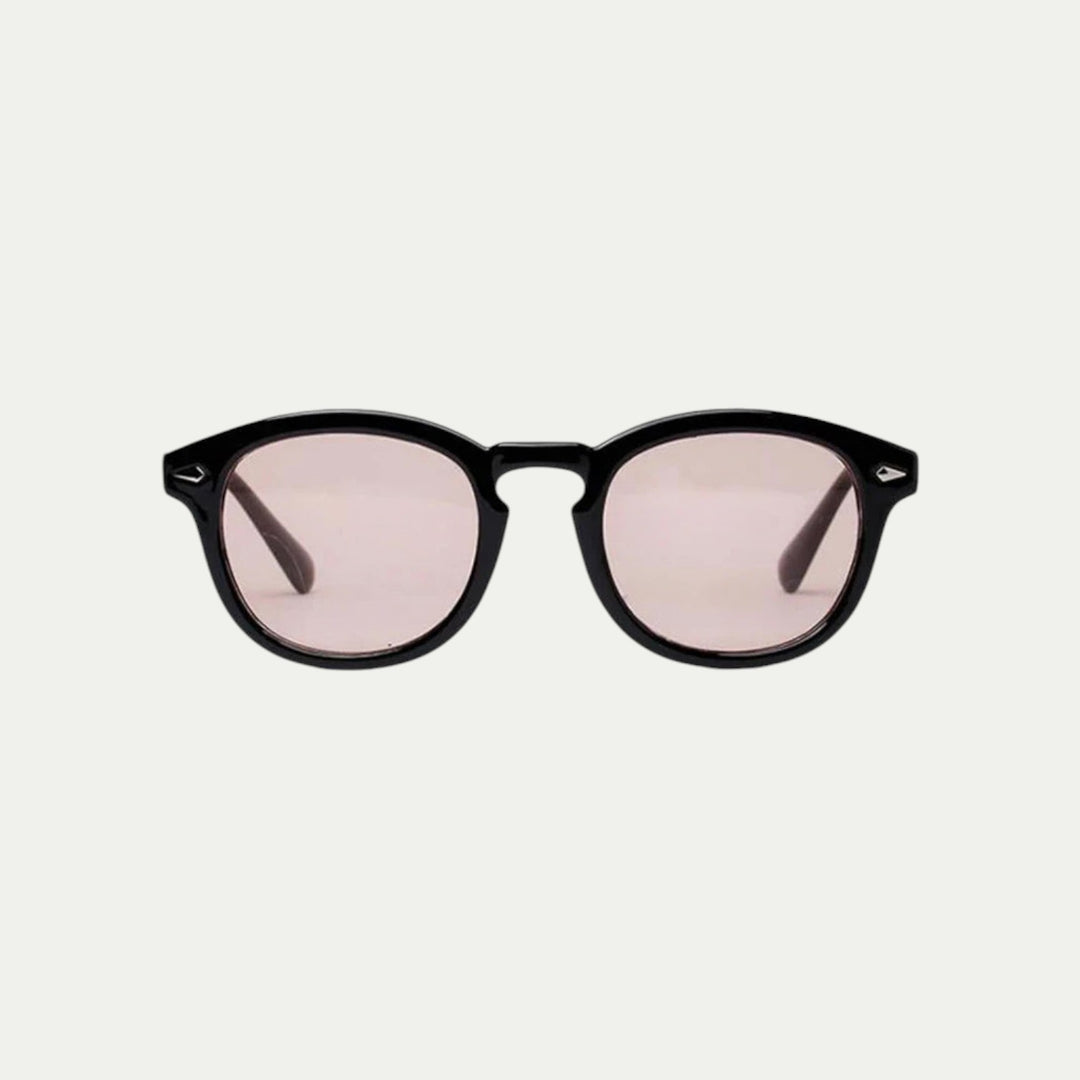 Randimo | Unisex Old Money Retro Tinted UV Sunglasses Black Frame