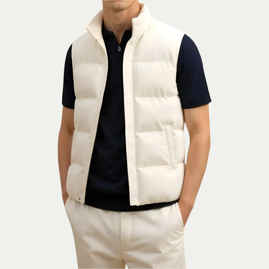 Men's Quilted Puffer Gilet Lightweight Zip Up Outerwear