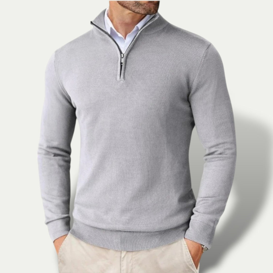 Randimo | Men's Luxury Business Premium  Cashmere Half Zip Sweater