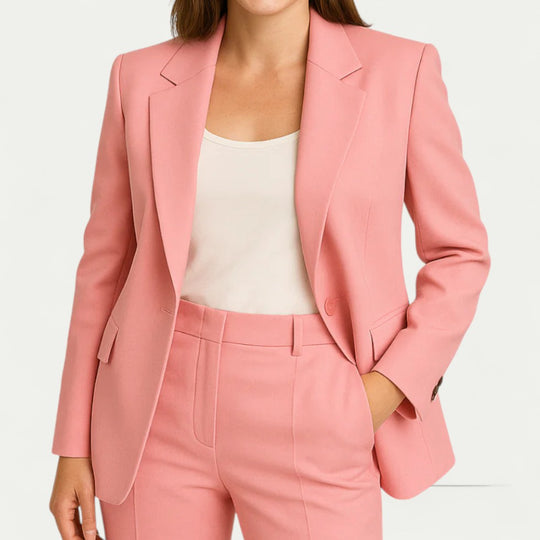 Tailored Single Breasted Blazer for Smart Office Wear