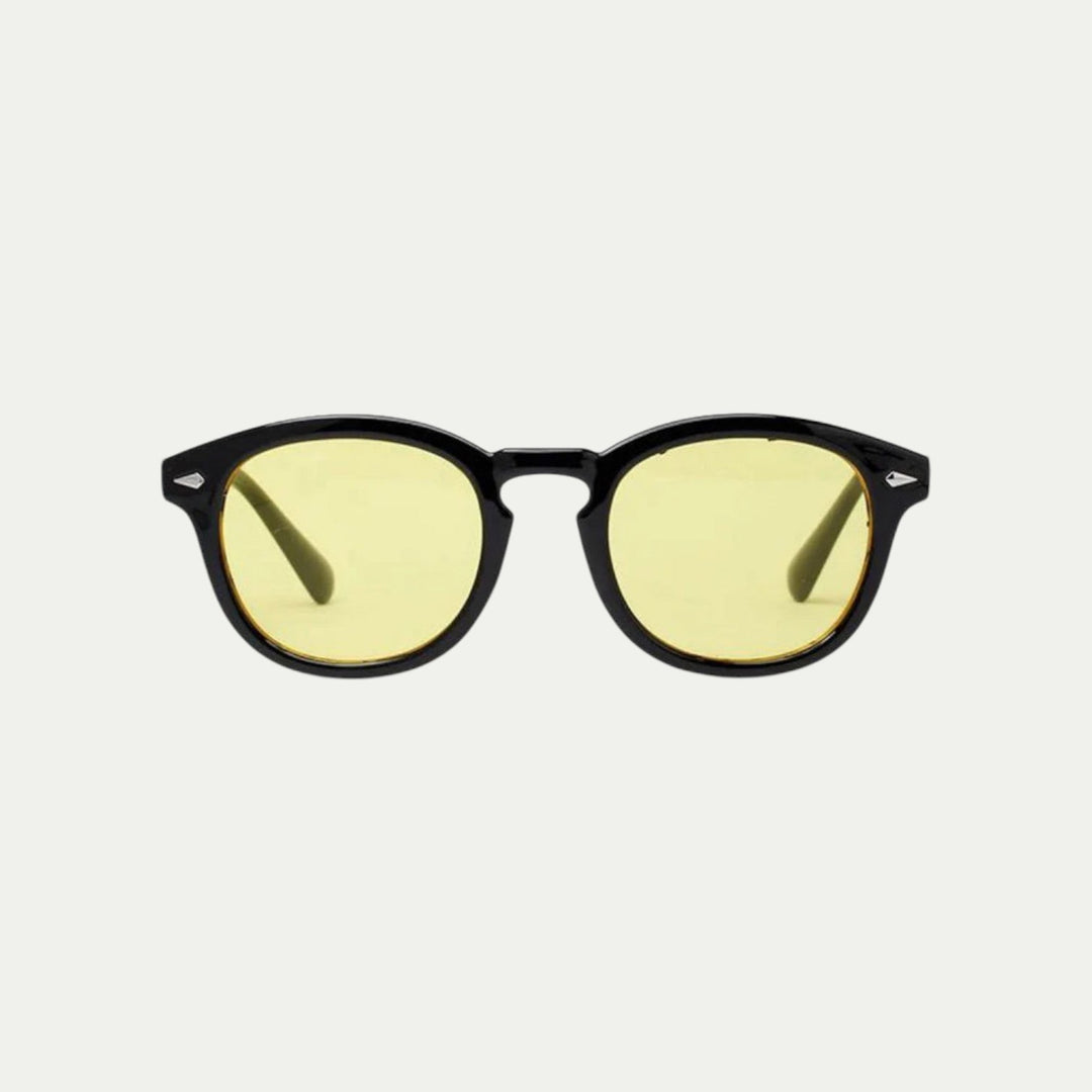 Randimo | Unisex Old Money Retro Tinted UV Sunglasses Black Frame