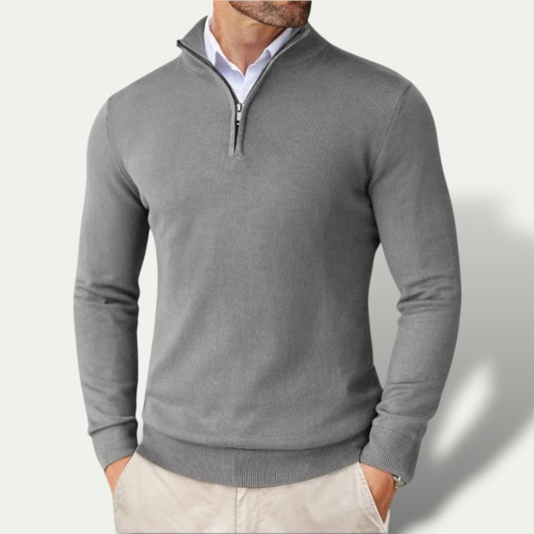 Randimo | Men's Luxury Business Premium  Cashmere Half Zip Sweater