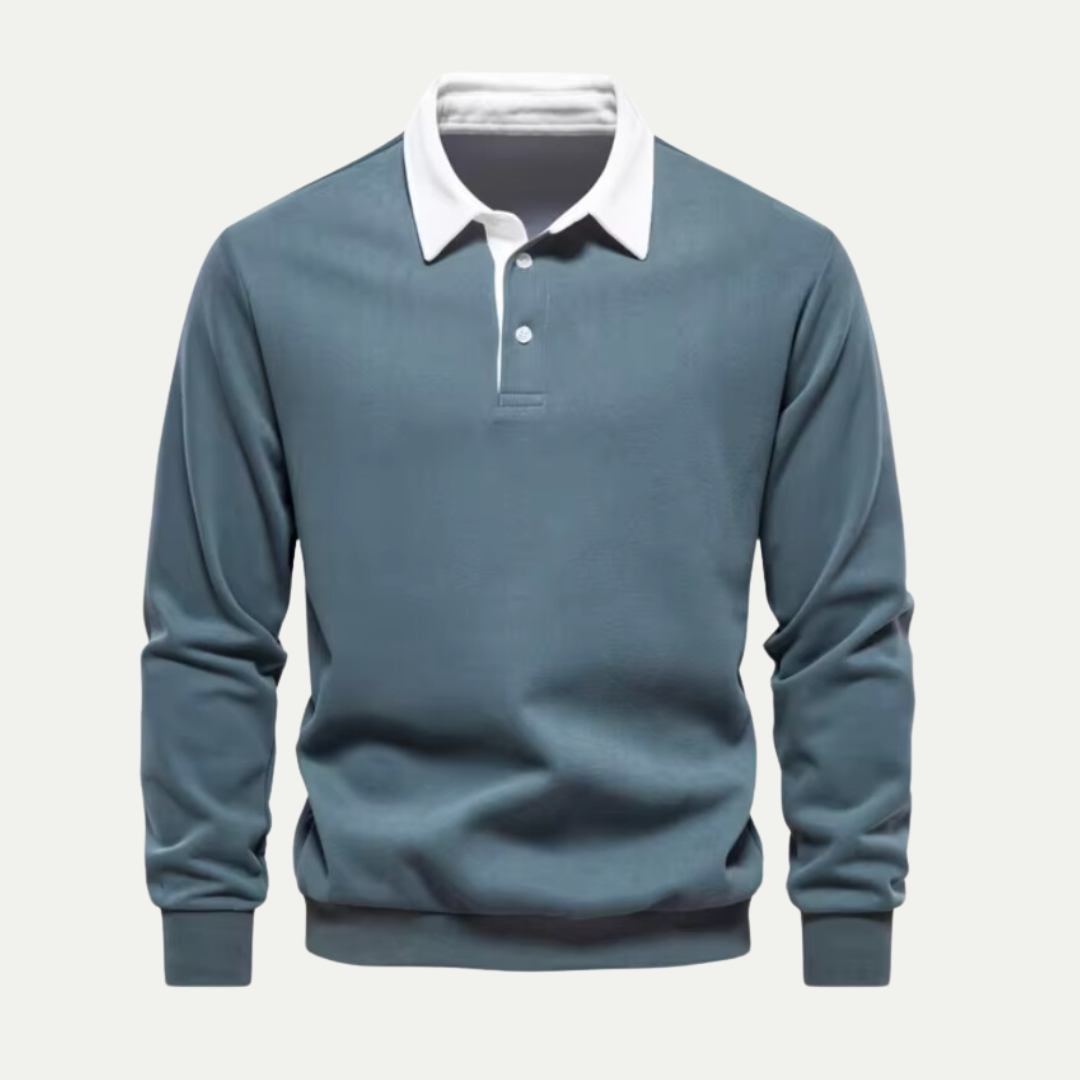 Randimo | Luxe Polo Neck Sweatshirt for Men – Premium Softness & Stylish Comfort