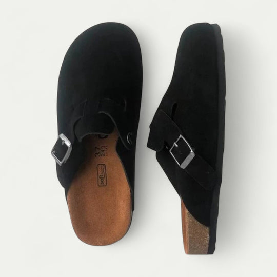 Orthopedic Slip On Clogs with Adjustable Buckle Strap