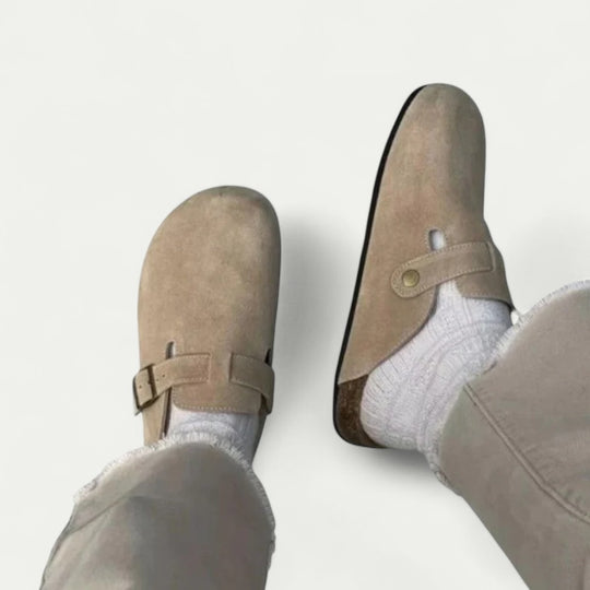 Orthopedic Slip On Clogs with Adjustable Buckle Strap