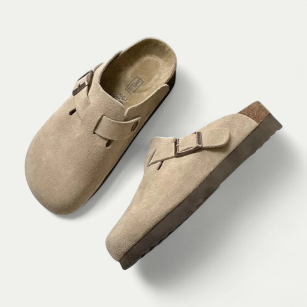 Orthopedic Slip On Clogs with Adjustable Buckle Strap