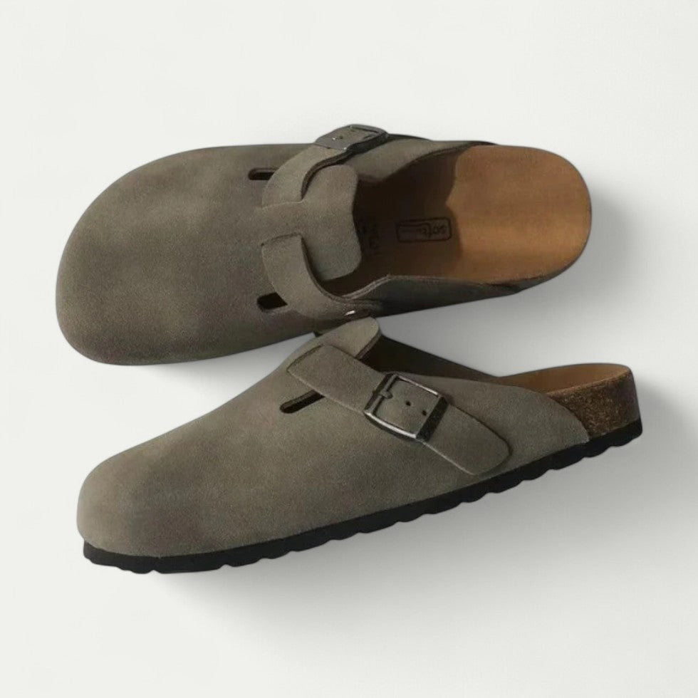 Orthopedic Slip On Clogs with Adjustable Buckle Strap