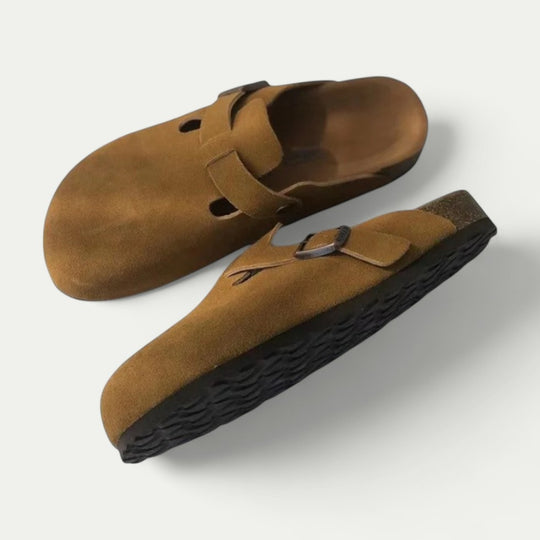 Orthopedic Slip On Clogs with Adjustable Buckle Strap