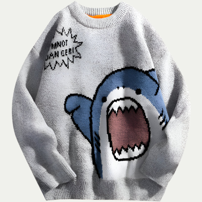 Randimo | Men’s Oversized High-Neck Cartoon Sweater