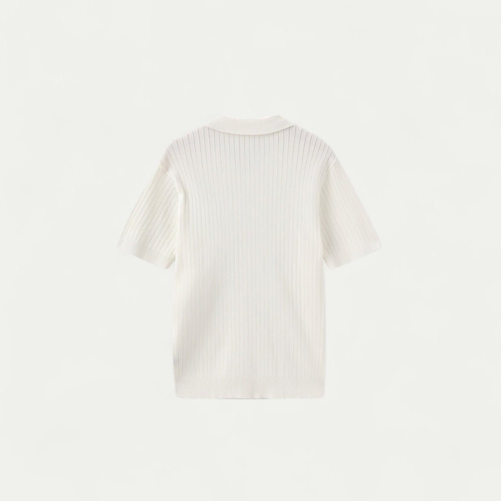 Randimo | Men Ribbed Old Money Polo Shirt