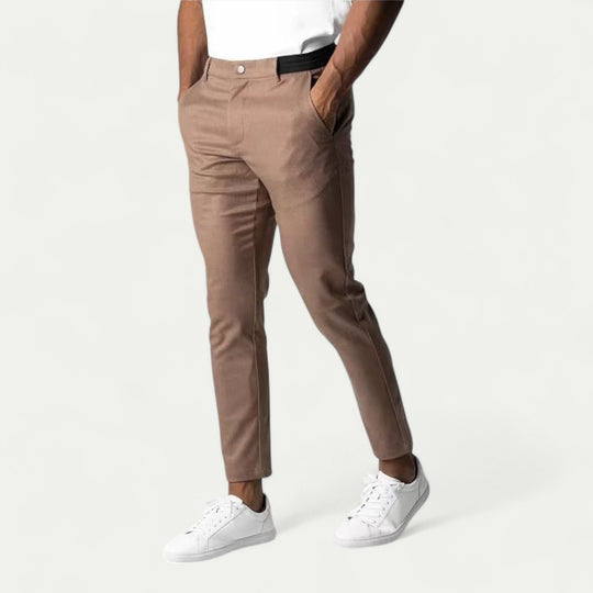 Men Stretchy Casual Pants Cotton Breathable Trousers