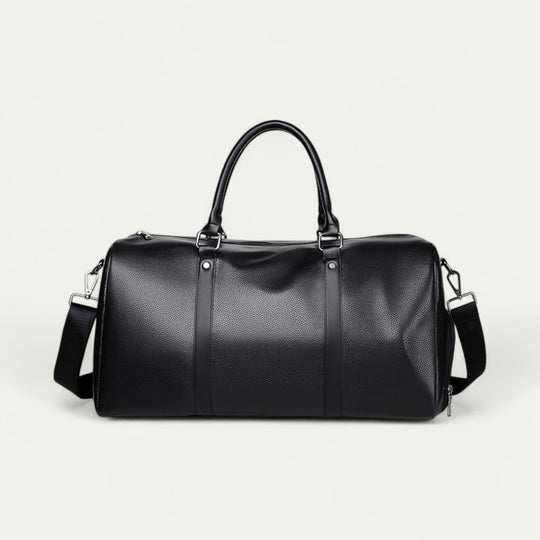 Large Leather Travel Duffel Bag for Men Weekend Gym Holdall