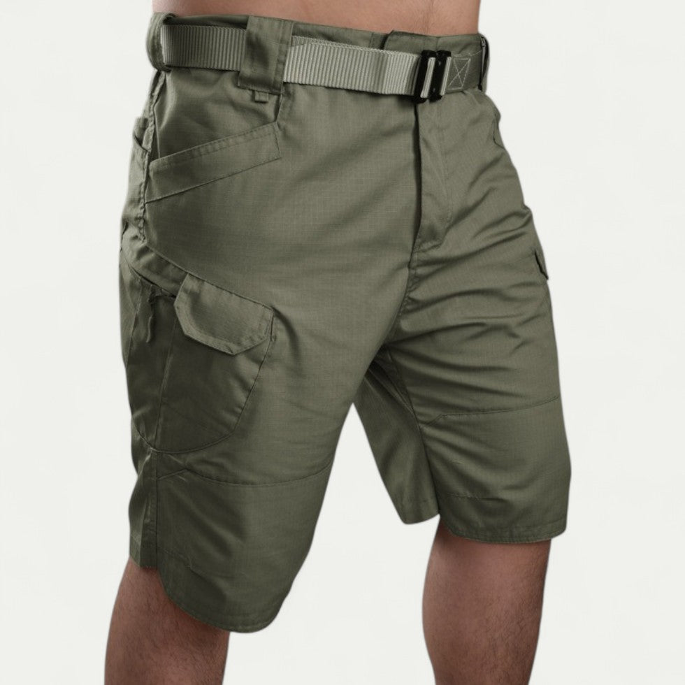 Cotton Blend Multi Pocket Utility Shorts for Outdoor Wear