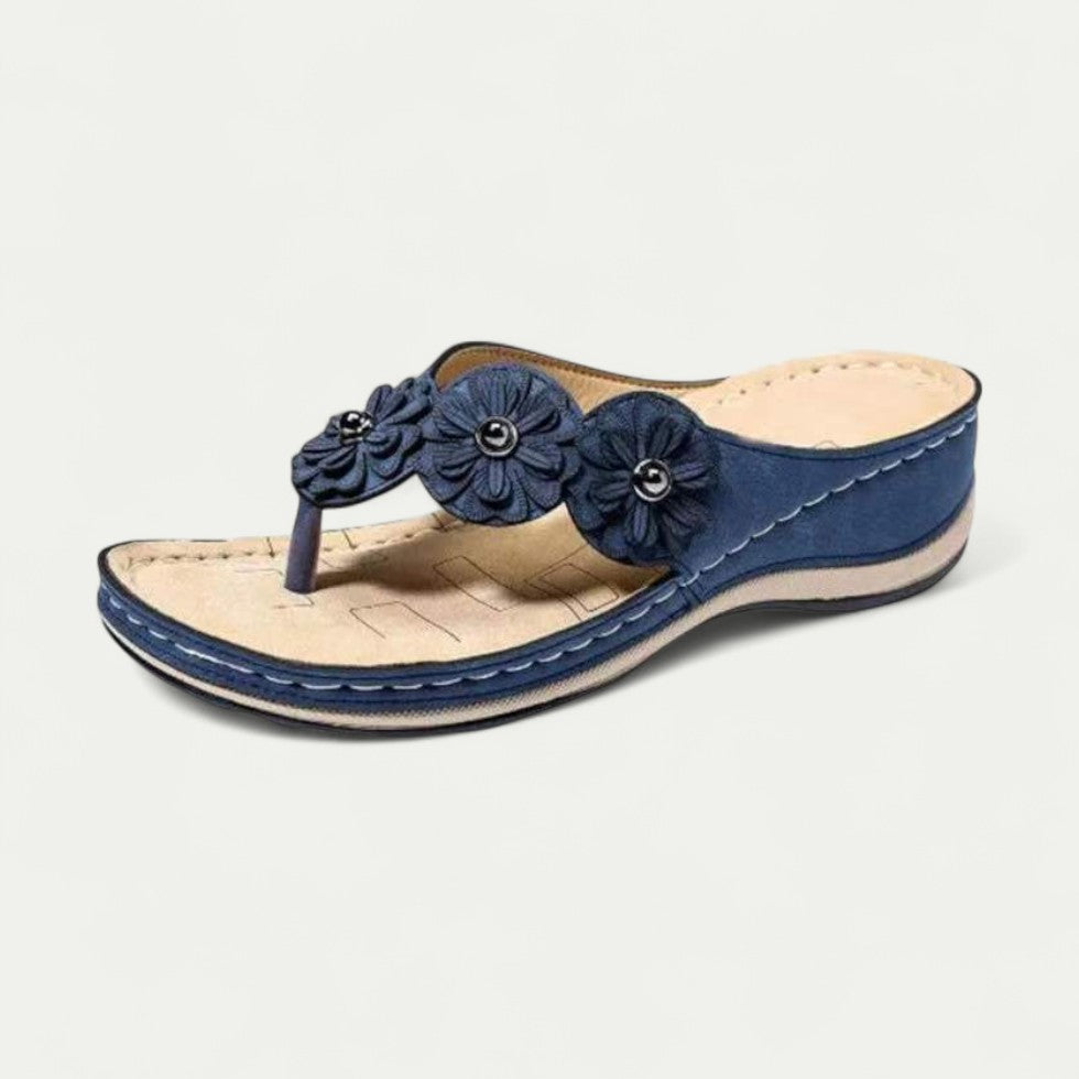 Orthopedic Wedge Toe Post Sandals for Everyday Comfort