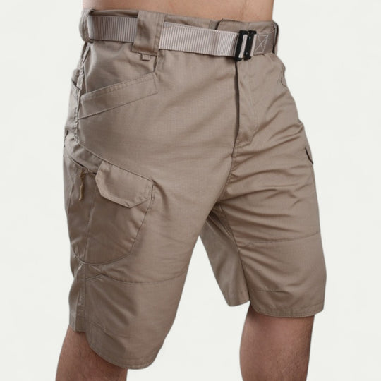 Cotton Blend Multi Pocket Utility Shorts for Outdoor Wear