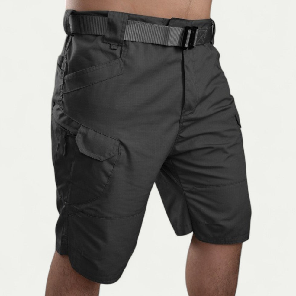 Cotton Blend Multi Pocket Utility Shorts for Outdoor Wear