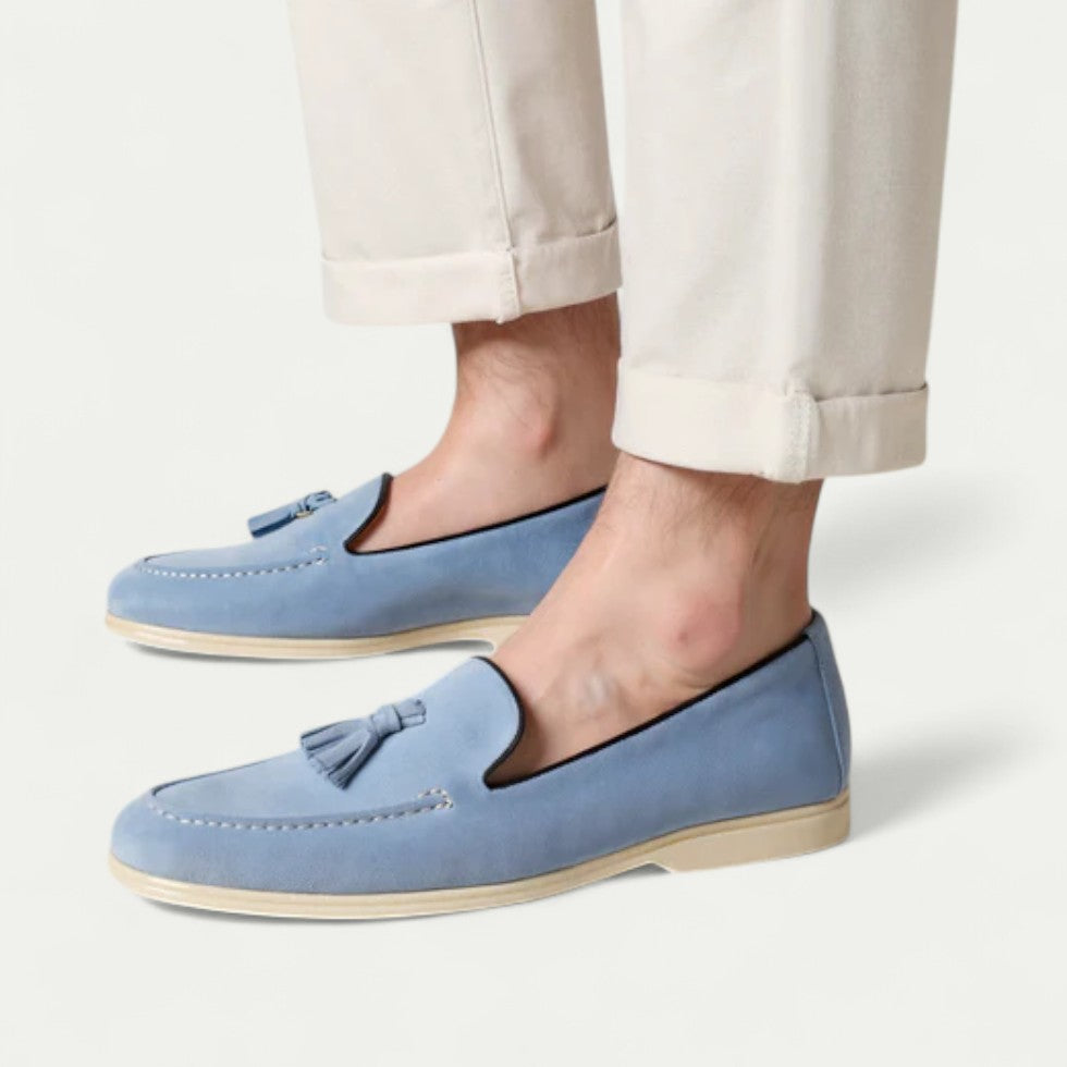 Suede Loafers for Men with Comfort Sole