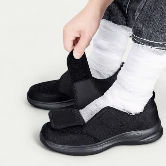 Orthopedic Breathable Walking Shoes with Easy Touch Fastening