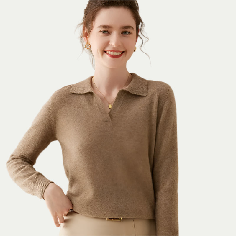 Randimo | Women’s Premium Cashmere Polo Neck Sweater