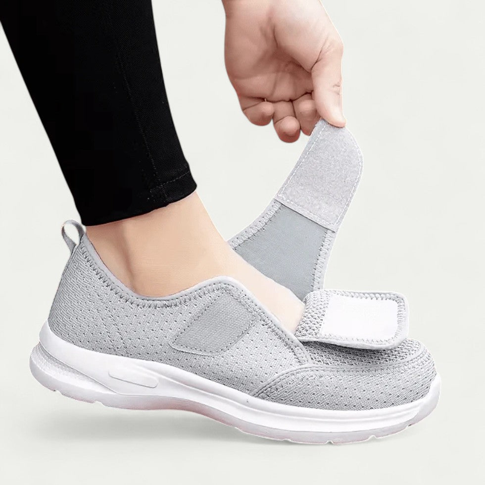 Orthopedic Breathable Walking Shoes with Easy Touch Fastening