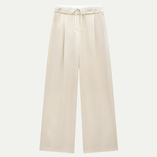 Randimo | Women's Pleated High-Waisted Pants Wide-Leg