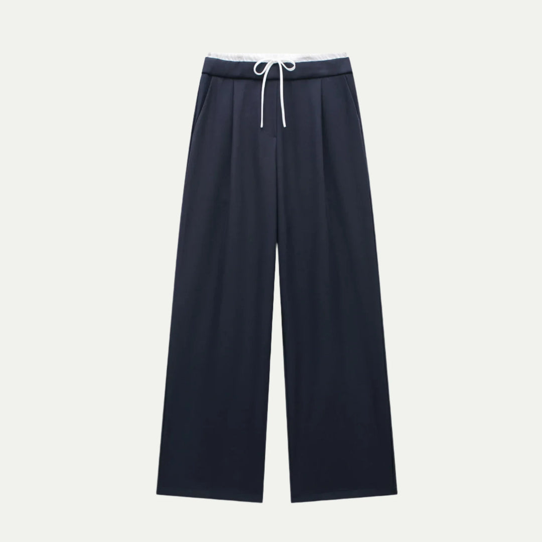 Randimo | Women's Pleated High-Waisted Pants Wide-Leg