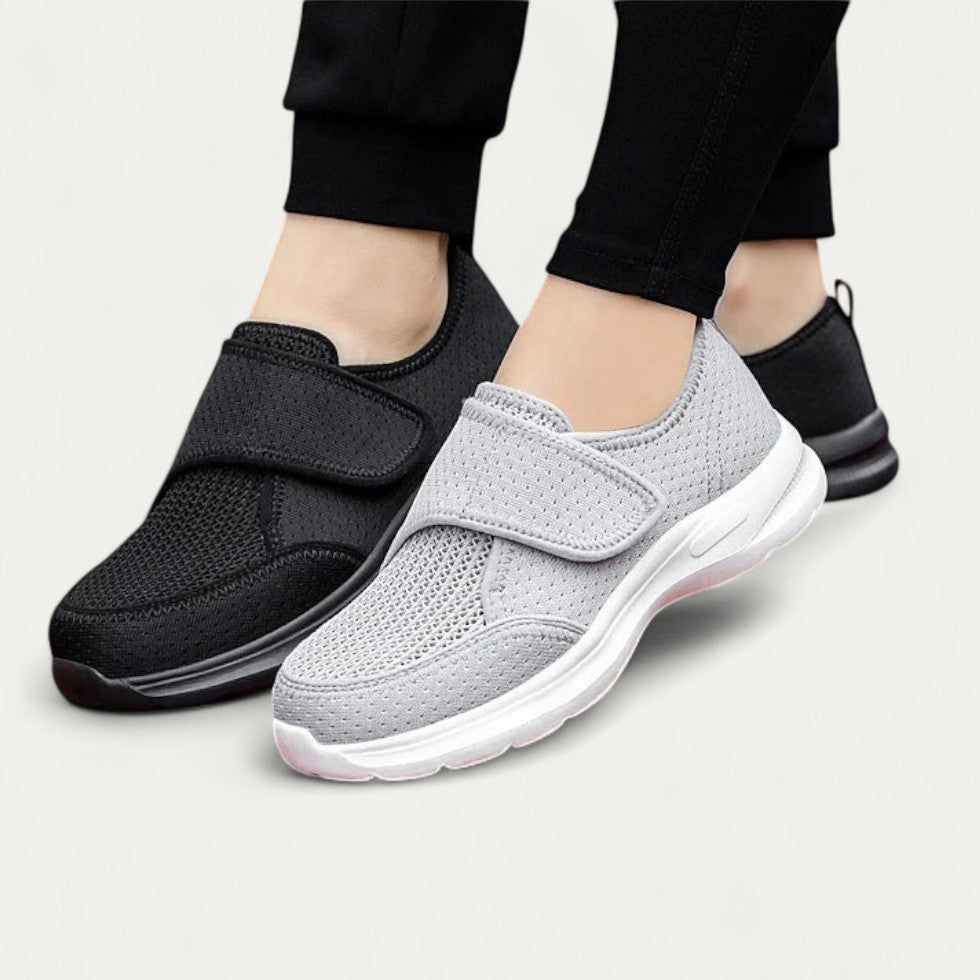 Orthopedic Breathable Walking Shoes with Easy Touch Fastening