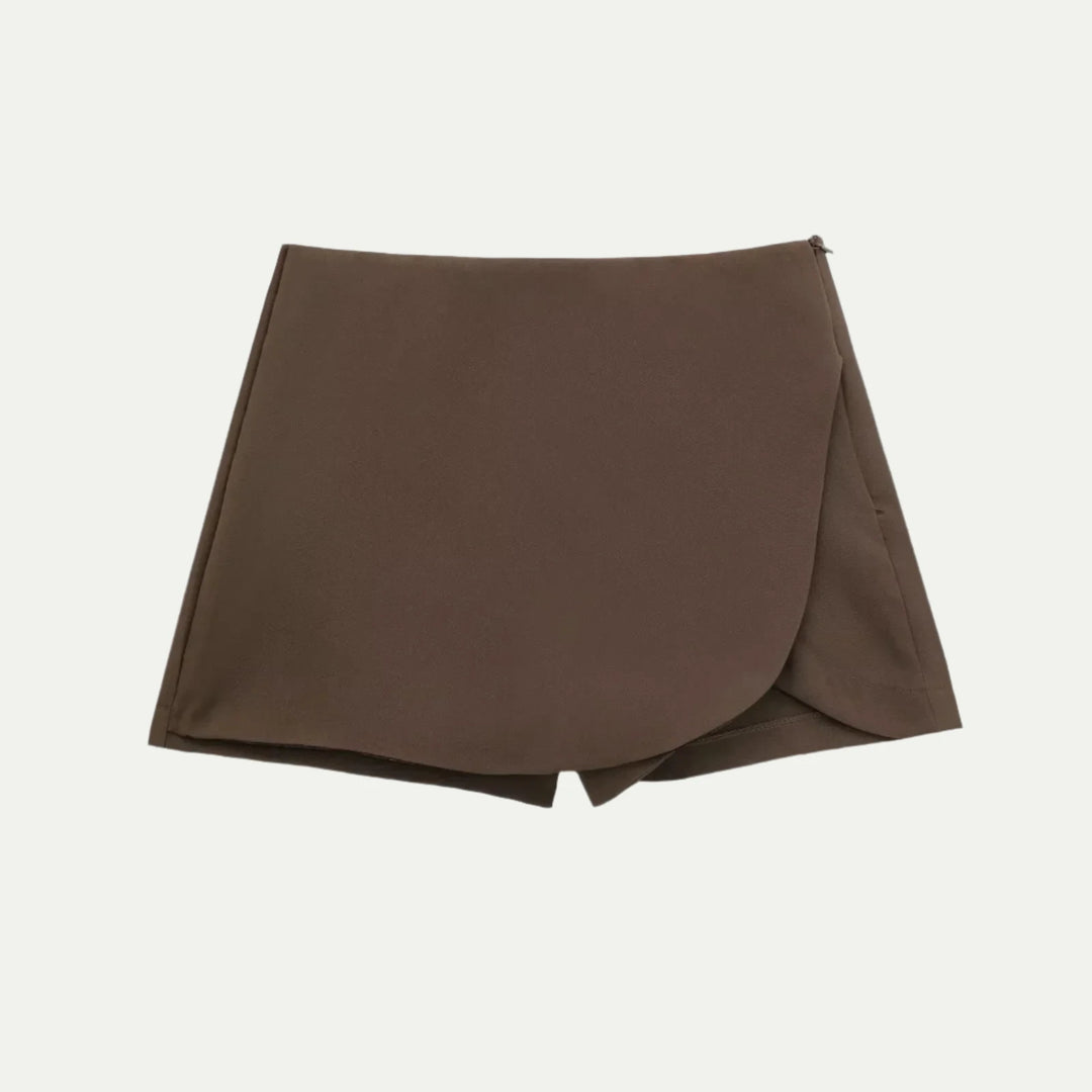 Randimo | Women's High-Waisted Asymmetric Mini Skirt