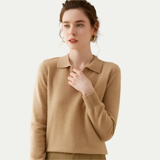 Randimo | Women’s Premium Cashmere Polo Neck Sweater